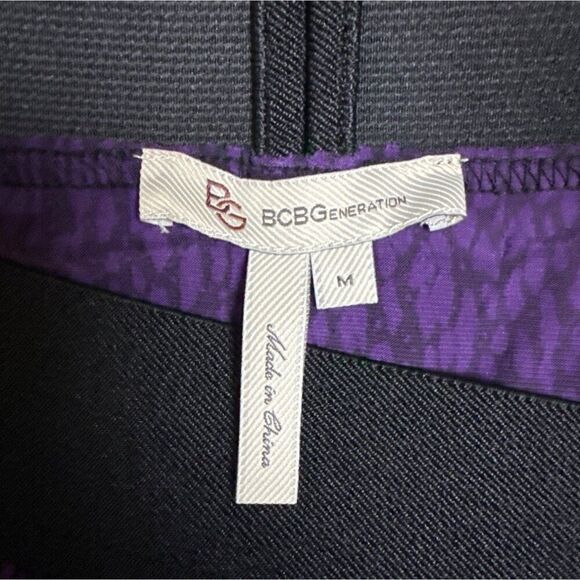 BCBGeneration Bandage women skirt purple black size Medium - Picture 5 of 7